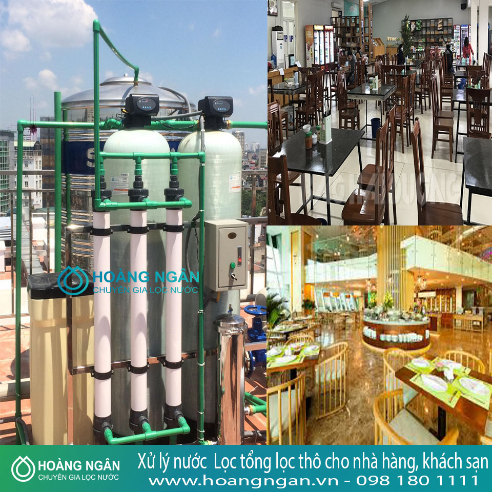 Xử lý nước Lọc tổng lọc thô cho nhà hàng, khách sạn