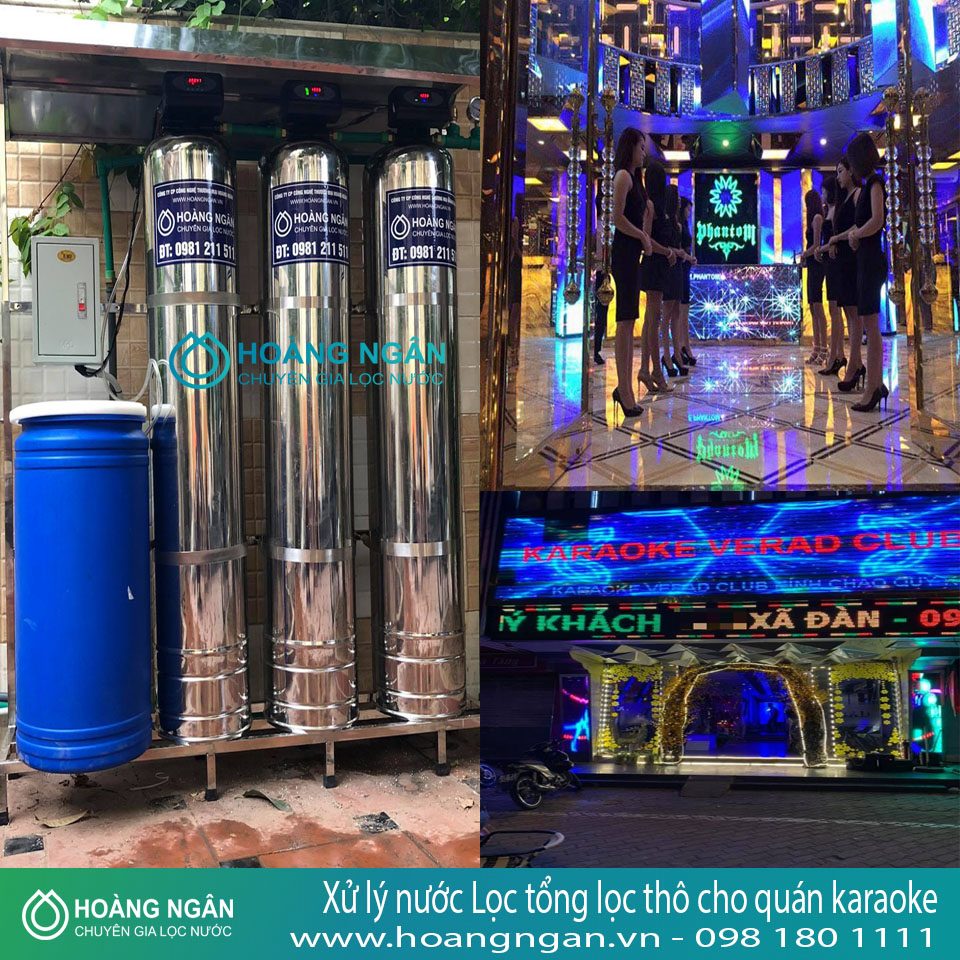 Xử lý nước Lọc tổng lọc thô cho quán karaoke