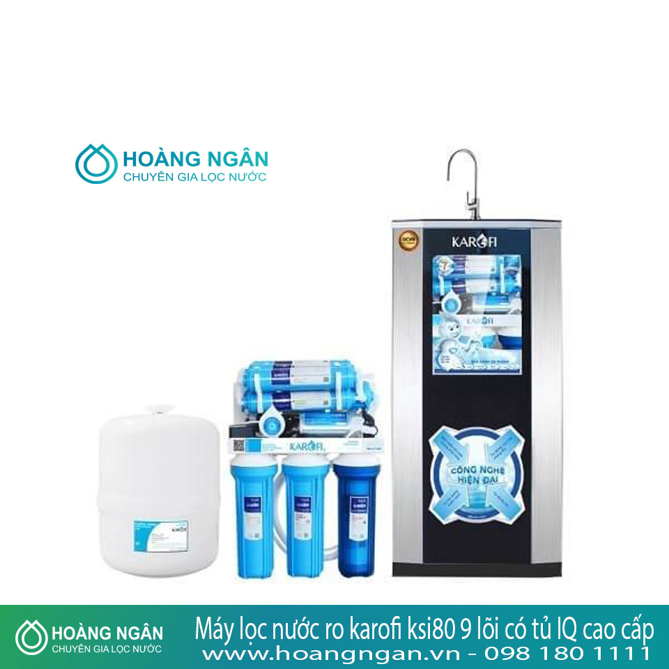 Máy lọc nước karofi ksi90 – 9 lõi với tủ IQ cao cấp