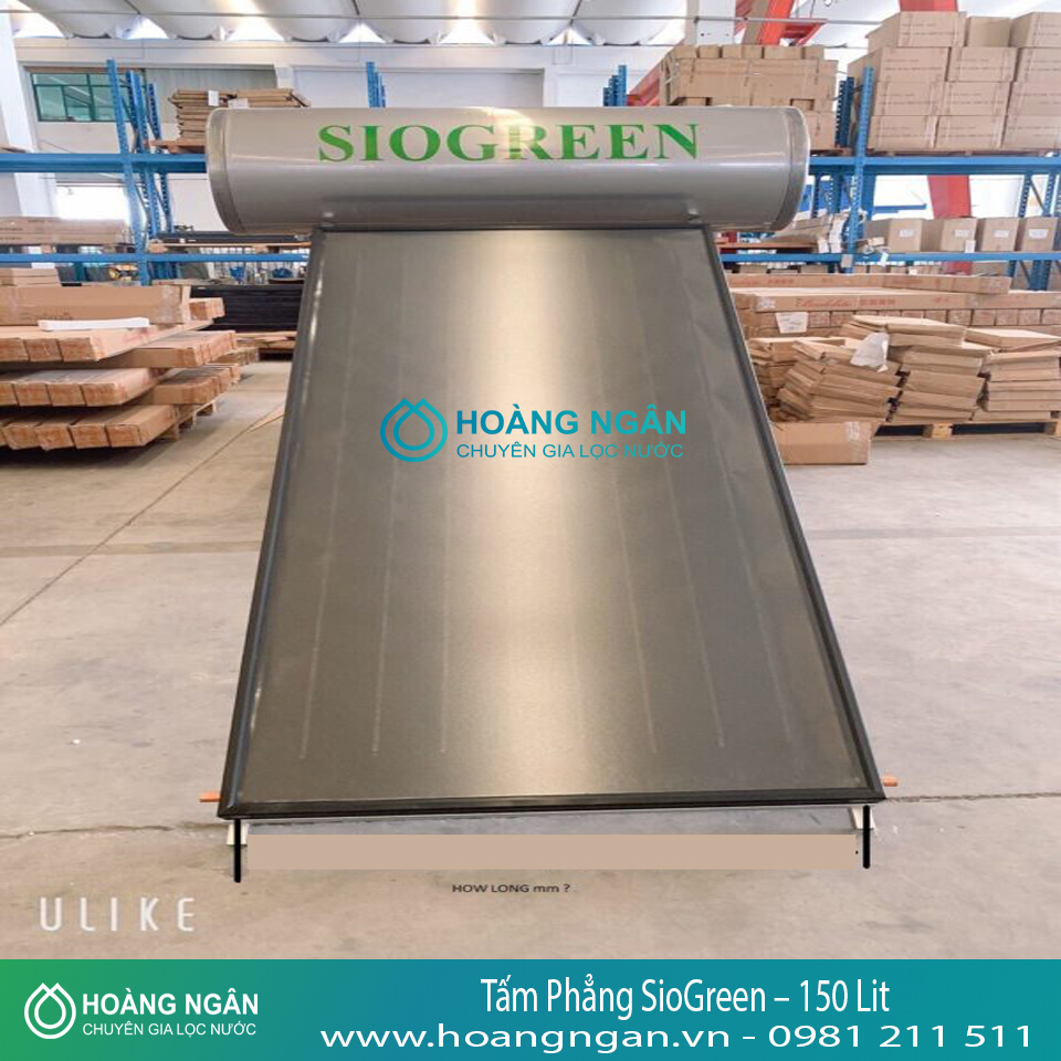 Máy Nước Nóng Năng Lượng Mặt Trời Tấm Phẳng SioGreen – 150 Lit