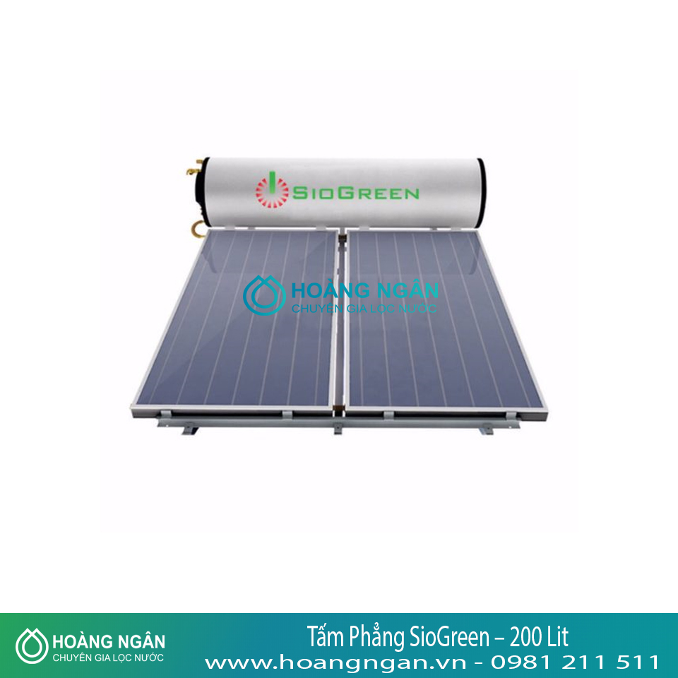 Máy Nước Nóng Năng Lượng Mặt Trời Tấm Phẳng SioGreen – 200 Lit