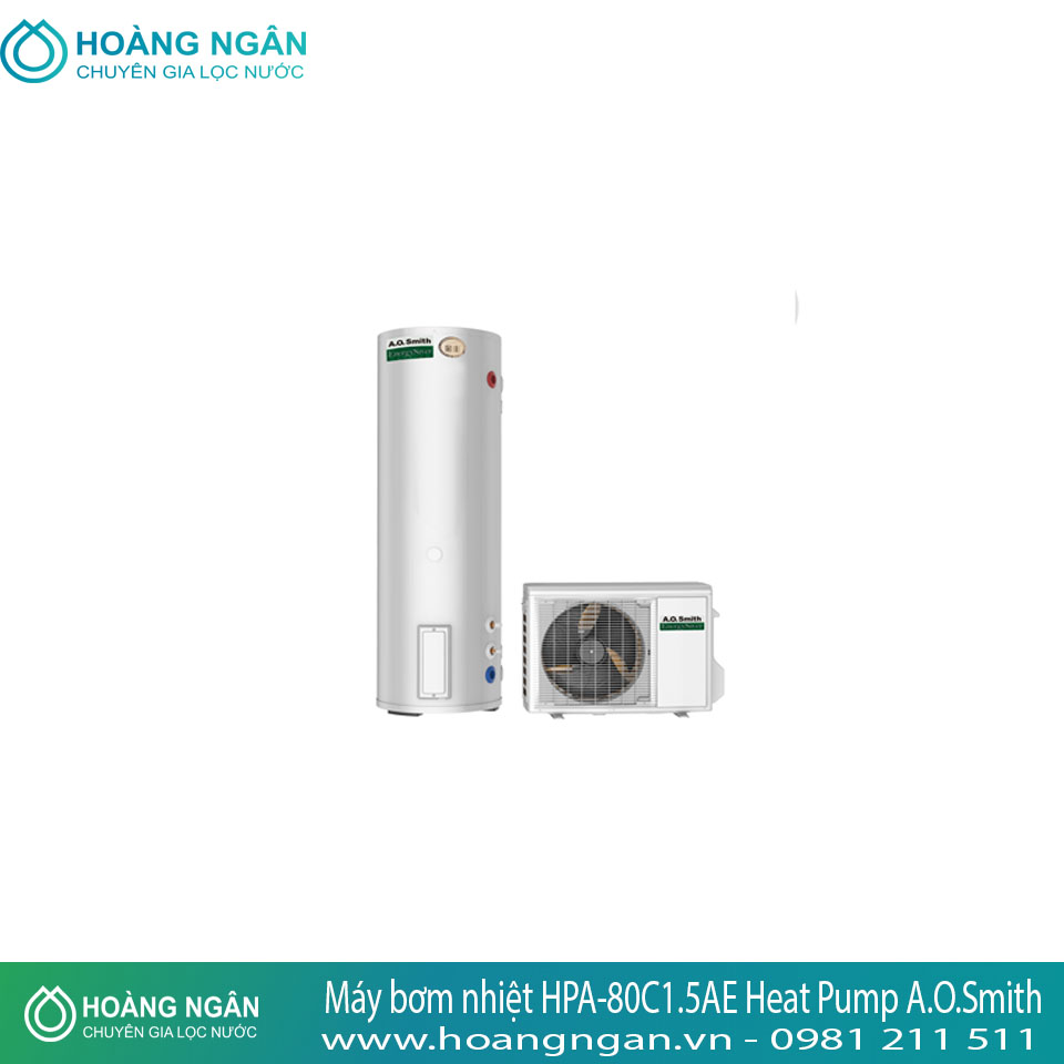 Máy nước nóng bơm nhiệt HPA-80C1.5AE Heat Pump A.O.Smith 300 lít