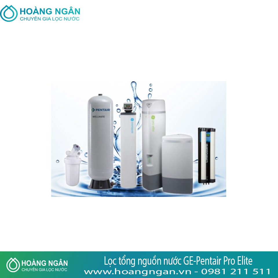Hệ thống lọc tổng nguồn nước GE-Pentair Pro Elite