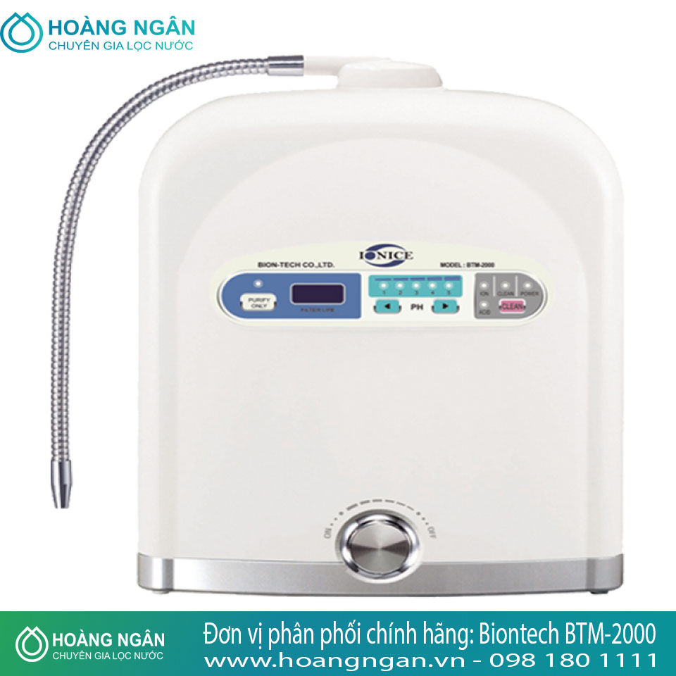 Máy điện giải ion kiềm Biontech BTM-2000