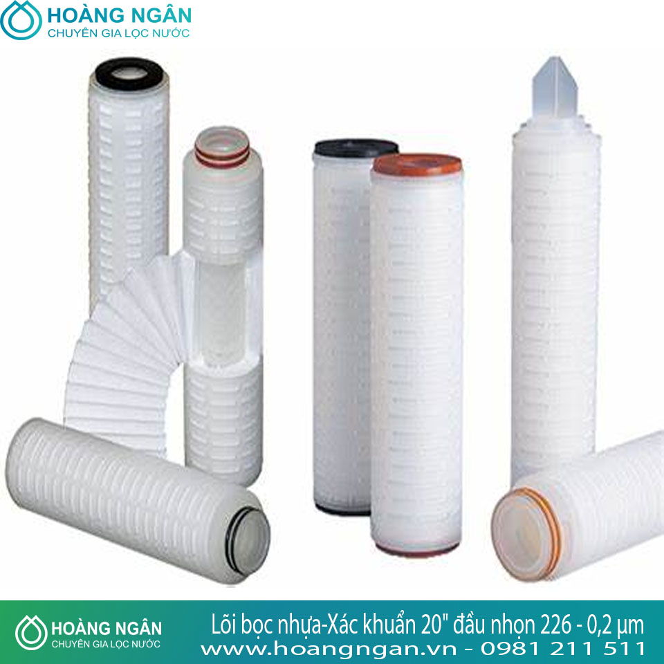 Lõi bọc nhựa-Xác khuẩn 20" đầu nhọn 226 - 0,2 µm