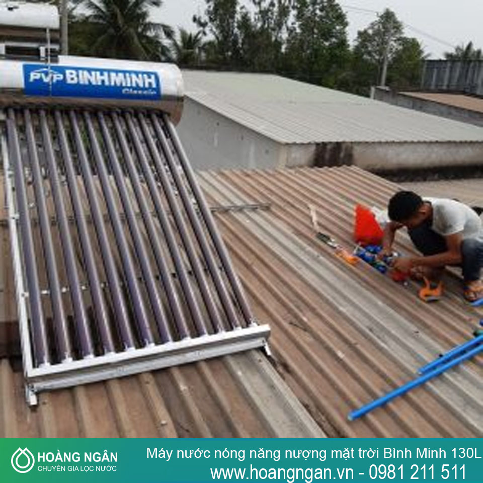 Máy nước nóng năng lượng mặt trời Bình Minh 130L