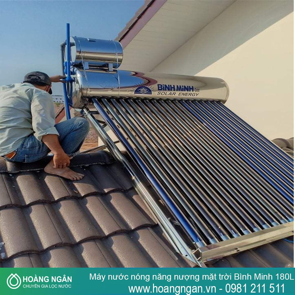 Máy nước nóng năng lượng mặt trời Bình Minh 180L