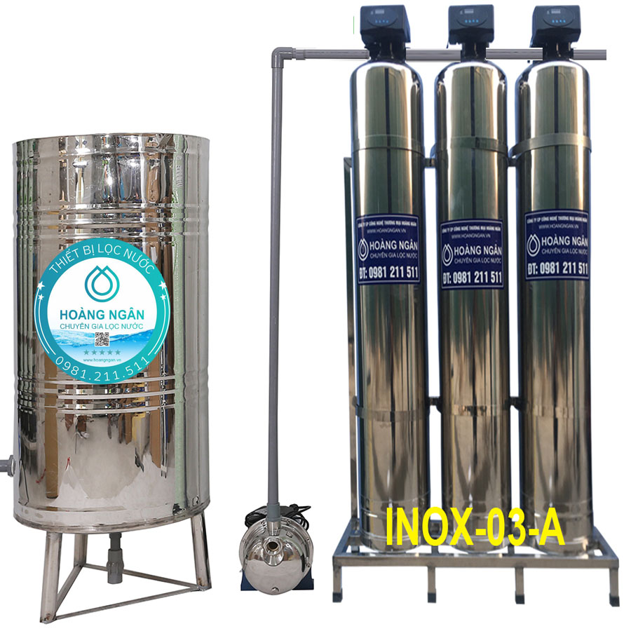 Thiết bị lọc nước giếng khoan GK-Inox-03A