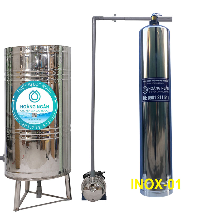Thiết bị lọc nước tổng toàn nhà INOX-01