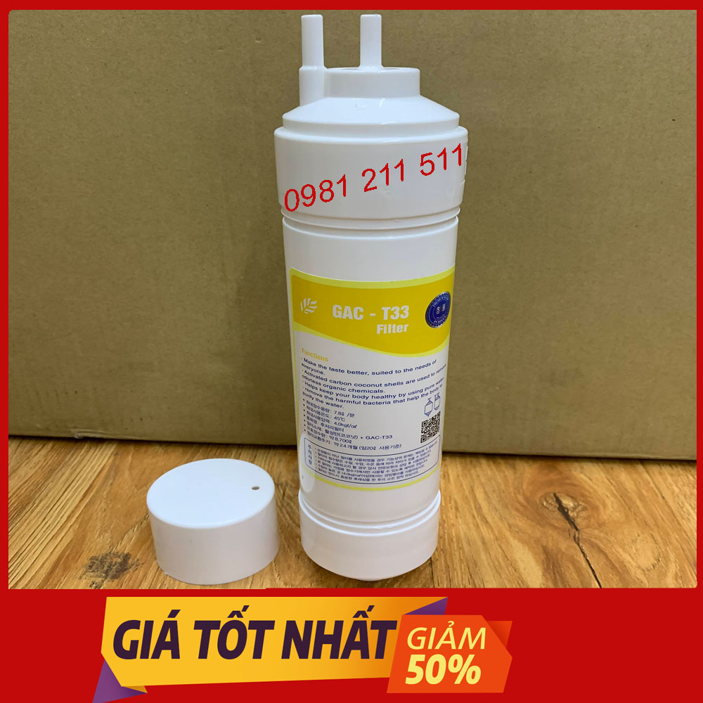 Lõi lọc nước số 5 Hàn Quốc GAC- T33 dùng cho cây nóng lạnh
