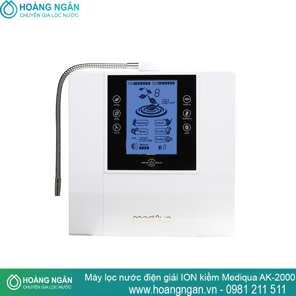 Máy lọc nước điện giải ion kiềm Mediqua AK-2000