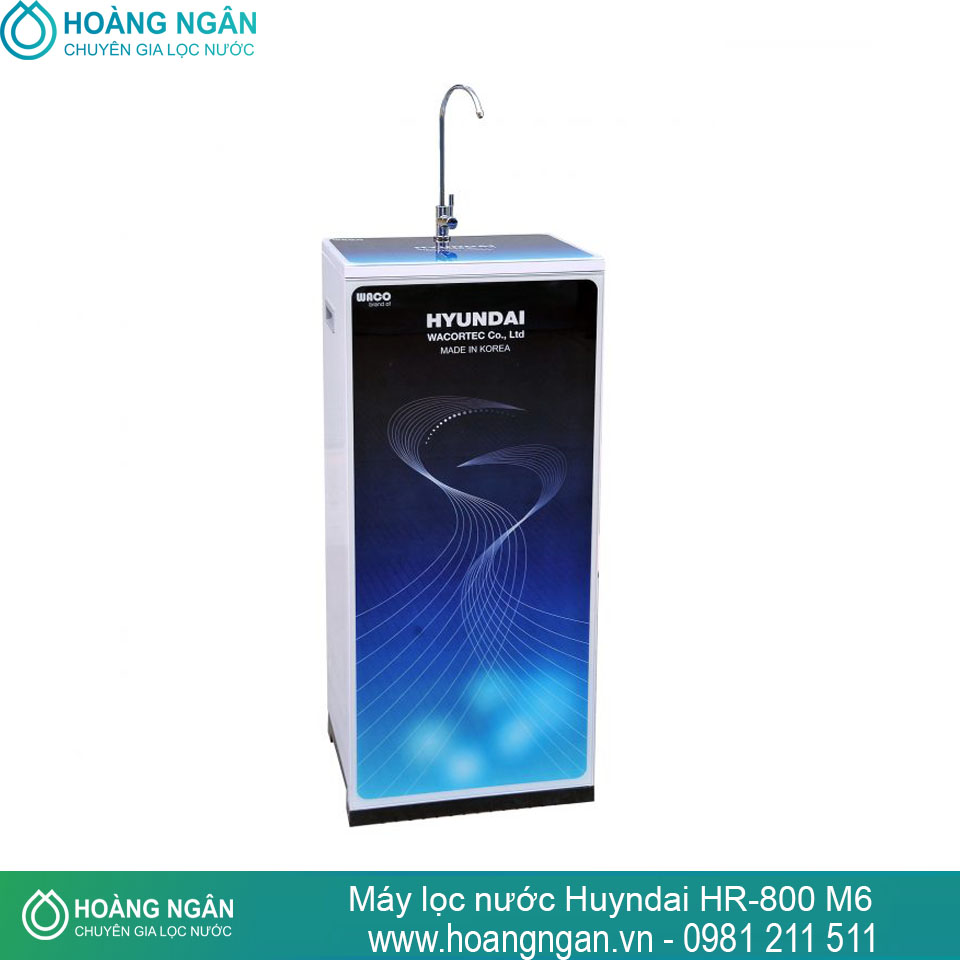 Máy lọc nước Waco HR-600 M6 ( 6 cấp ) tủ kính cao cấp
