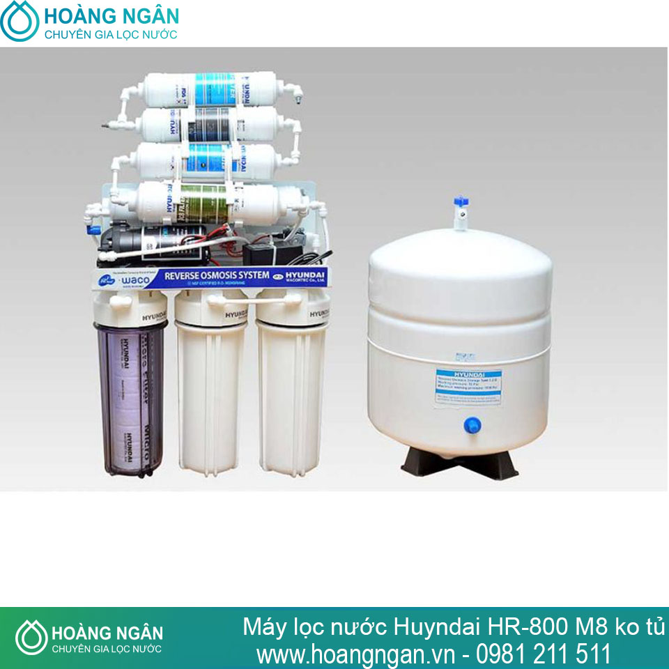 Máy lọc nước Ro Waco HR-800 M8 ( 8 cấp ) không tủ
