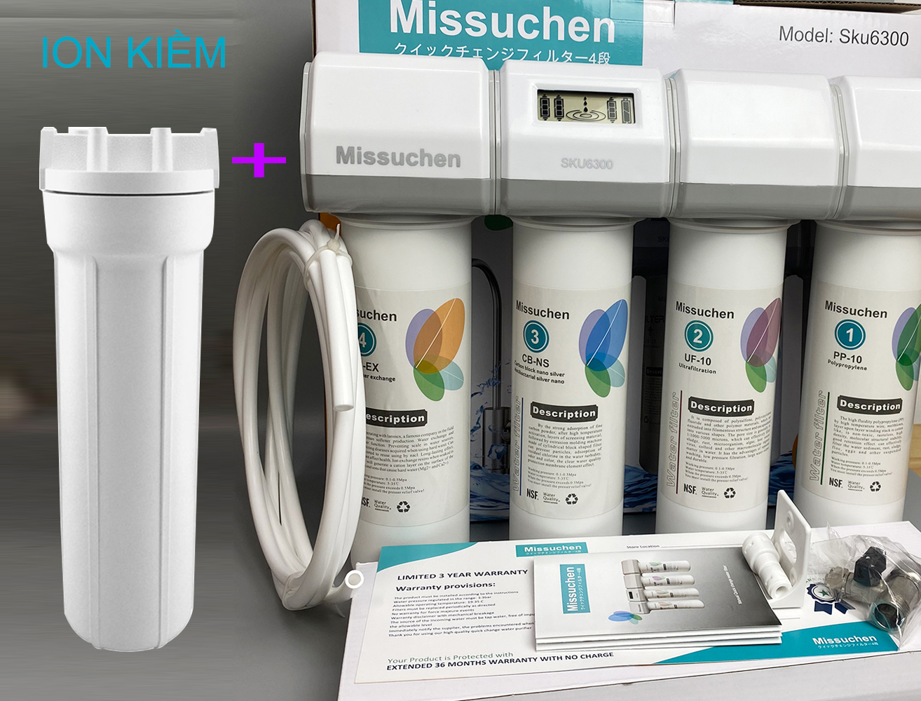 Bộ tiền xử lý máy ion kiềm tốt nhất Nano missuchen nhật bản