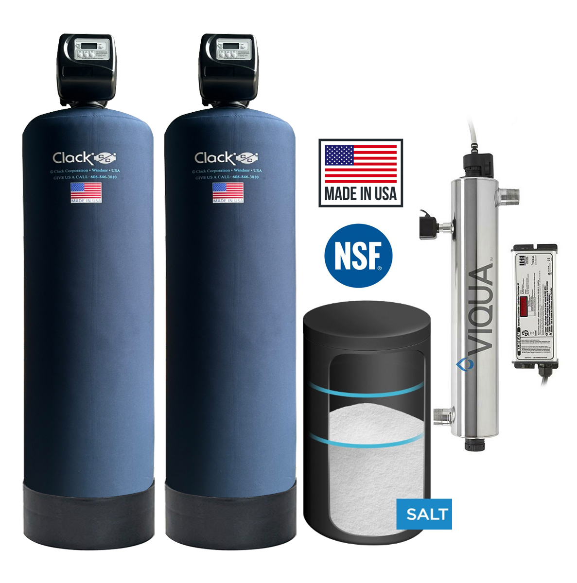 Bộ lọc nước tổng sinh hoạt đầu nguồn cho biệt thự CWS02C+UV