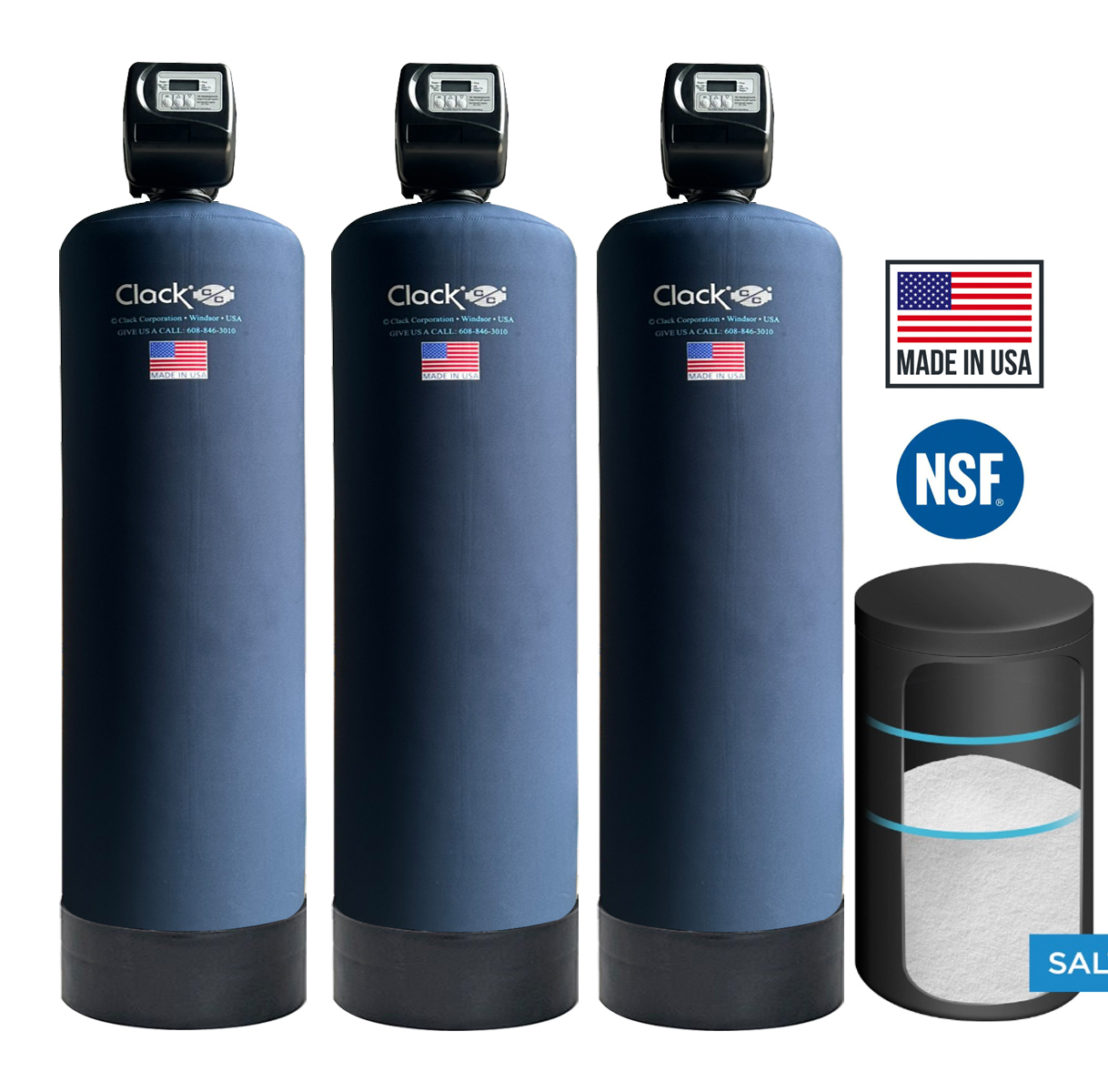 Hệ thống lọc nước tổng đầu nguồn biệt thự nhập khẩu mỹ Clack CWS03C