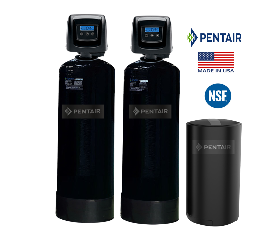 Hệ thống lọc nước tổng đầu nguồn 2 cấp Pentair 02  Fleck 5800 autoval