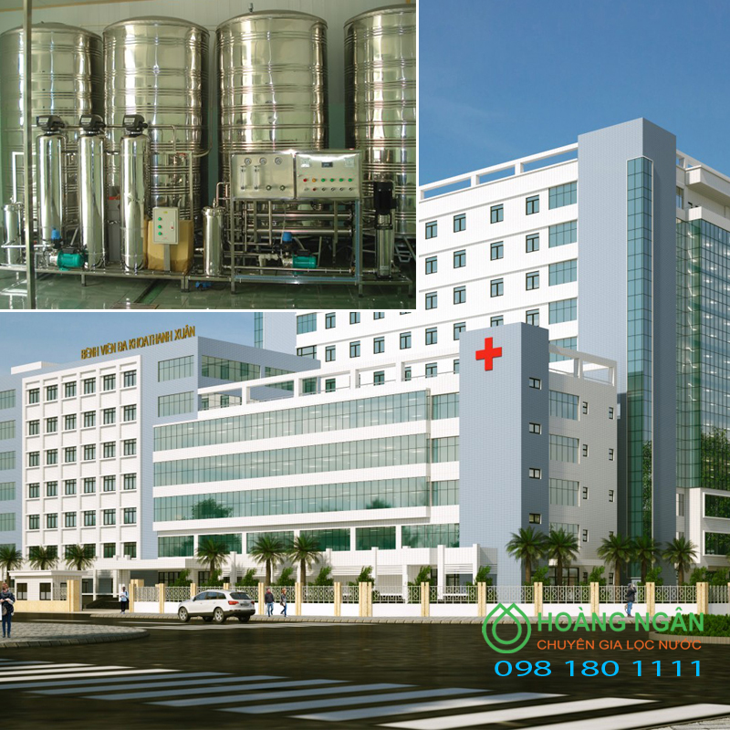 Hệ thống xử lý nước lọc thô lọc tổng cho bệnh viện