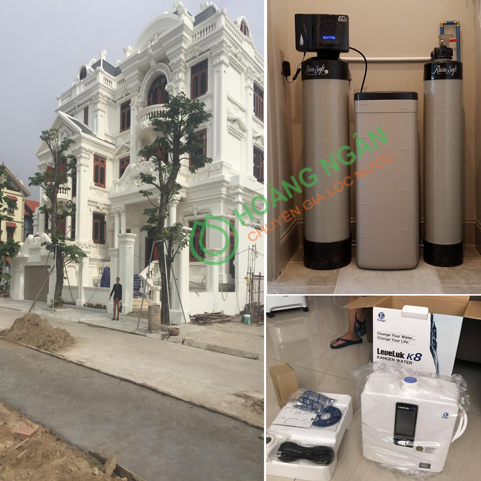 Hệ thống lọc tổng lọc thô biệt thự lâu đài cao cấp