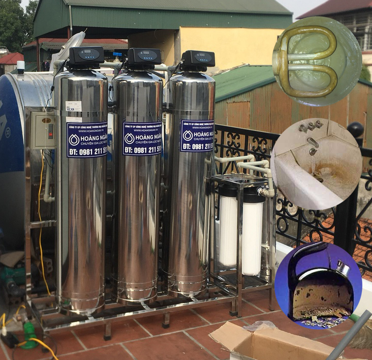 Xử lý nước lọc thô lọc tổng nguồn nước nhiễm Canxi